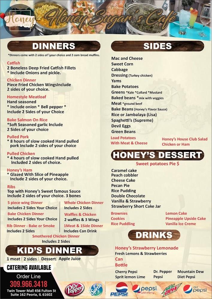 Honey Sugar's Cafe, LLC Menu image 1